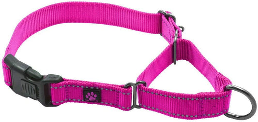 Nylon Martingale Collar - We Donate a Collar to a Dog Rescue for Every Collar Sold (Medium, Pink)