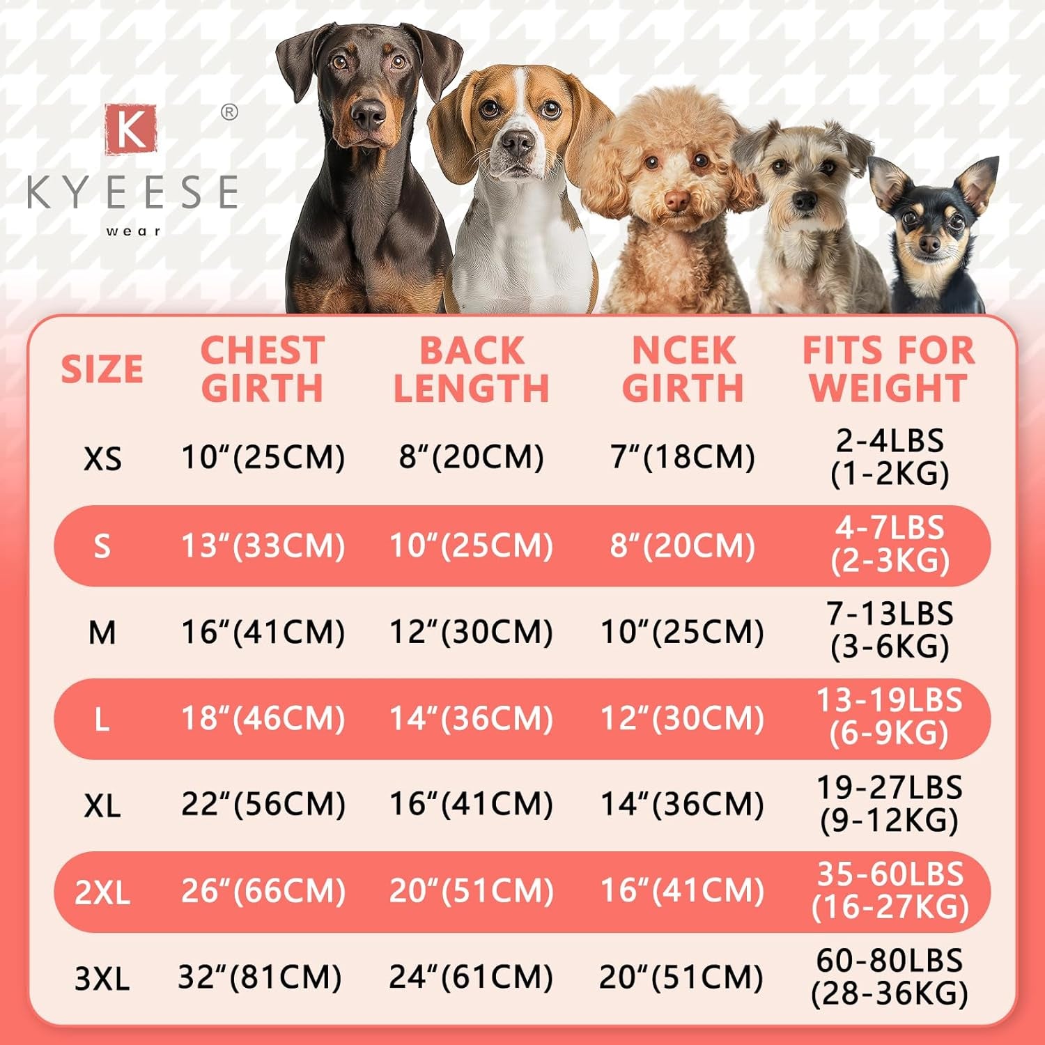Dog Sweaters for Small Dogs Girl Soft Pet Sweater Turtleneck Small Pets Sweater with Bowtie Buffalo Check Dogs Clothes Dog Coats Pullover Knitwear Puppy Cat Sweater Pet Sweater Dress