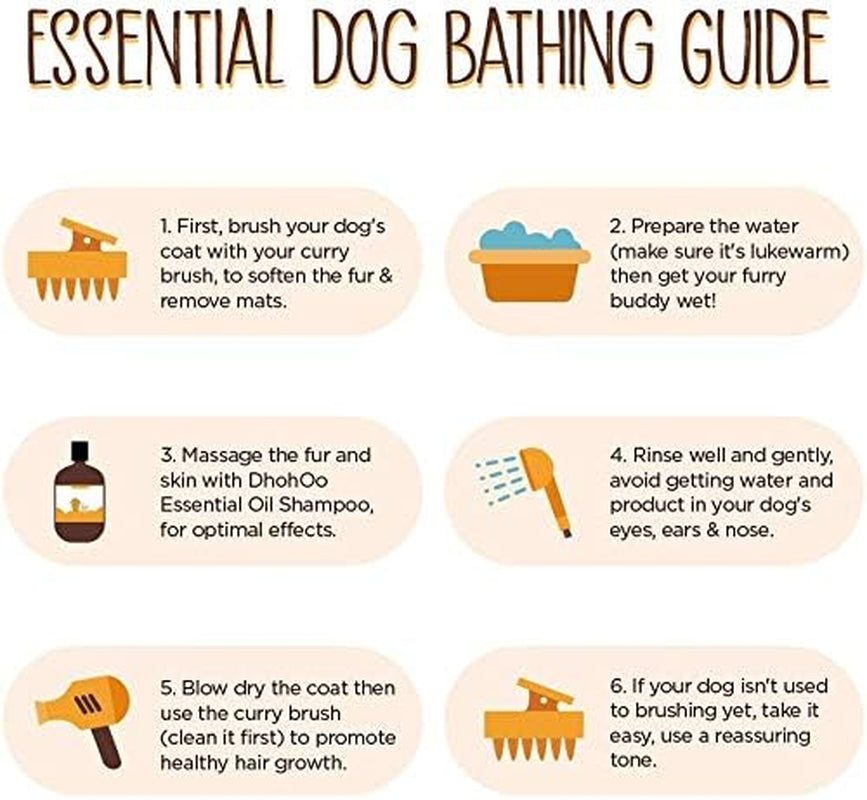 2-In-1 Dog Shampoo and Conditioner with Brush, Relief Skin Itchy Dry Dog Shampoo, All Natural Ingredients Dog Puppy Shampoo Suit Sensitive Skin Help Hair Growth Healthy-16 Oz